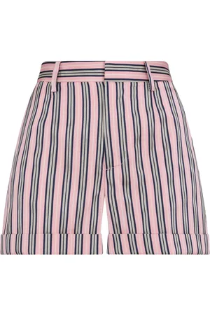 Dsquared2 Logo-patch striped shorts