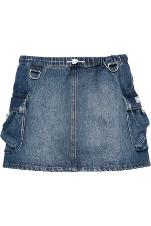COPERNI Denim cargo mini skirt