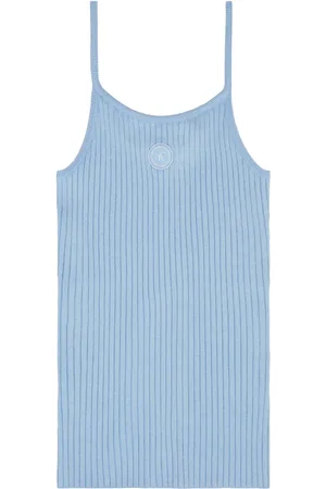 Sporty & Rich Logo-patch ribbed tank top