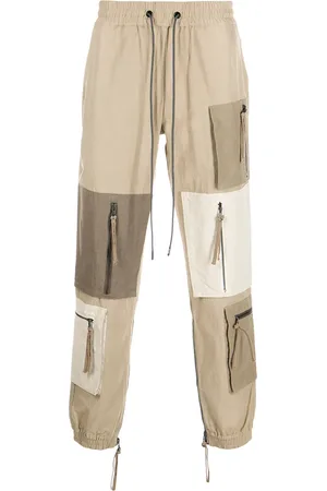 MOSTLY HEARD RARELY SEEN Patchwork zip-pocket trousers