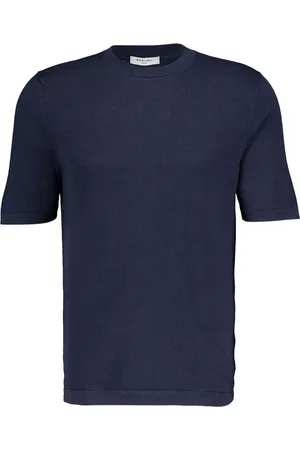 Boglioli Crew-neck silk-cotton blend T-shirt