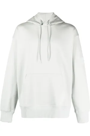 Y-3 Logo-patch organic cotton hoodie