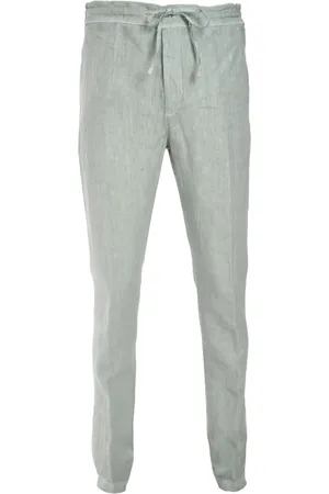 120% Lino Drawstring-waist trousers