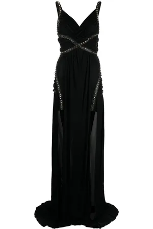 Philipp Plein Stud-detailed floor-length dress
