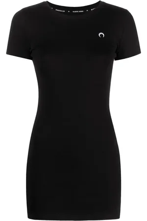 Marine Serre Fine-ribbed organic cotton T-shirt dress