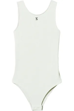 Twin-Set X Myfo ribbed logo-plaque bodysuit