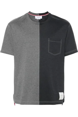 Thom Browne Two-tone cotton T-shirt