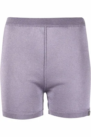 1017 ALYX 9SM Metallic-thread knitted shorts