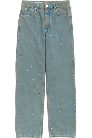 Bimba y Lola Crystal-embellished cropped jeans
