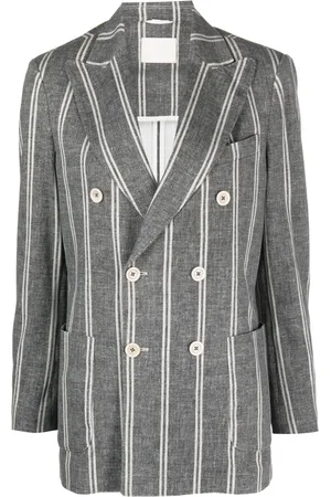 Circolo Double-breasted striped blazer