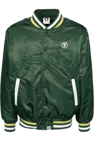 A Bathing Ape Logo-patch bomber jacket