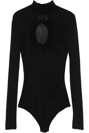 Self-Portrait Cut out-detail knitted bodysuit