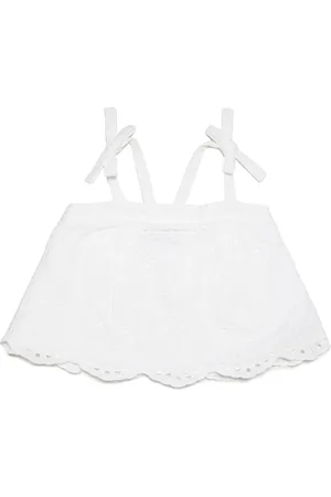 MAX&Co. Kids Floral-lace cotton top