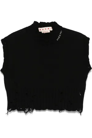 Marni Distressed-effect vest