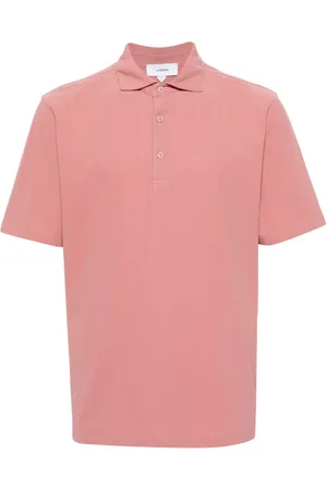 LARDINI Short-sleeve cotton polo shirt