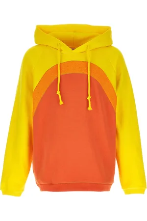ERL Gradient-effect panelled cotton hoodie