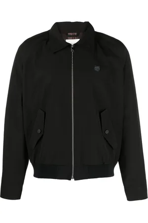 Maison Kitsuné Fox-appliqu?? cotton bomber jacket