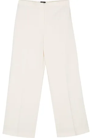 THEORY Wide-leg crepe trousers