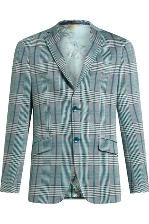 Etro Glen plaid jersey blazer