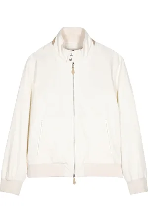 MAN ON THE BOON. Cotton-silk blend bomber jacket