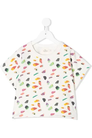 Le pandorine Geometric print boxy-fit T-shirt