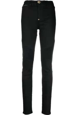 Philipp Plein Biker high-waisted skinny jeans