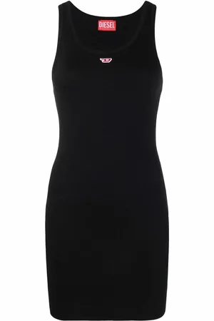 Diesel D-tank logo-print cotton dress