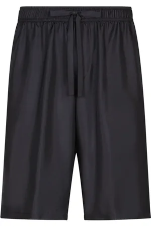 Dolce & Gabbana Embroidered silk track shorts