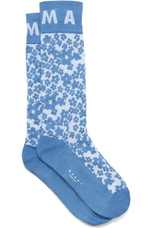 Marni Intarsia-knit logo socks