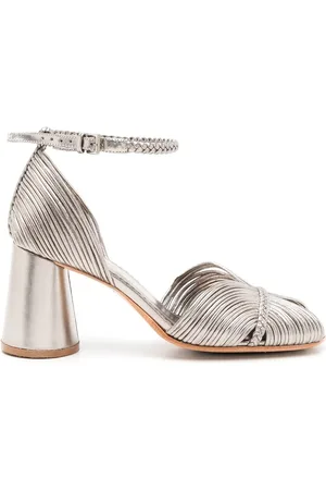 Sarah Chofakian Twiggy metallic-effect sandals