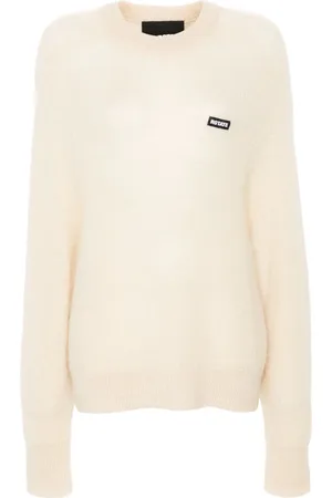 ROTATE Light-knit logo sweater