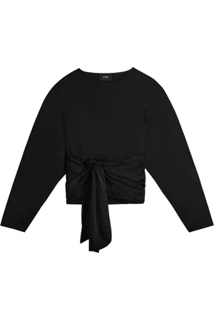 Axel Arigato Diana tie-front satin top