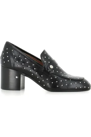 LAURENCE DACADE 70mm stud-embellished leather loafers