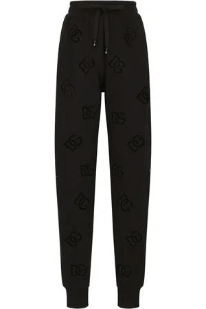 Dolce & Gabbana Logo-embroidered drawstring-waistband track pants