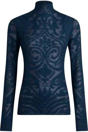 Etro Roll-neck jacquard sweater