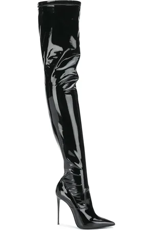 LE SILLA 120mm Eva thigh-length leather boots