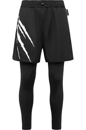 Philipp Plein Graphic-print layered track pants