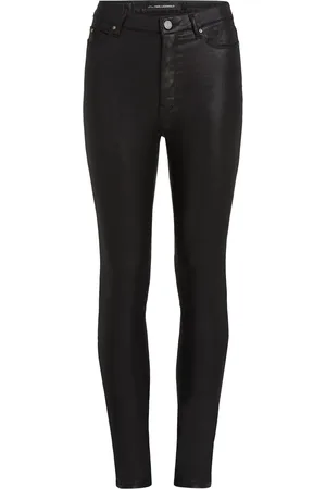 Karl Lagerfeld Metallic-finish skinny jeans