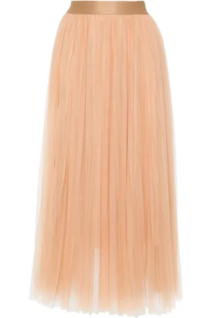 FORTE FORTE Fully pleated tulle midi skirt