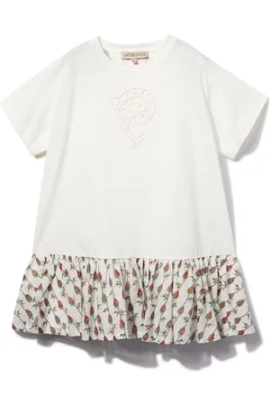 PUCCI Junior Fish-emblem short-sleeve dress