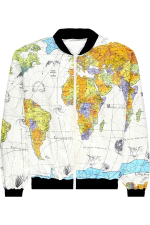 SAINT MXXXXXX World Map bomber jacket