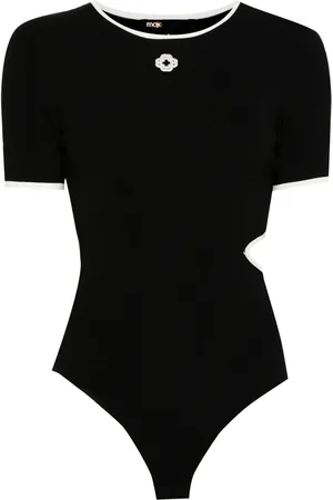 Maje Openwork knit bodysuit