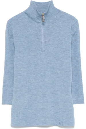 Victoria Beckham Half-zip knitted top