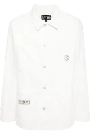 Izzue Logo-appliqu?? cotton jacket