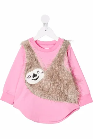 Wauw Capow by Bangbang Sloth-appliqu??d jersey dress