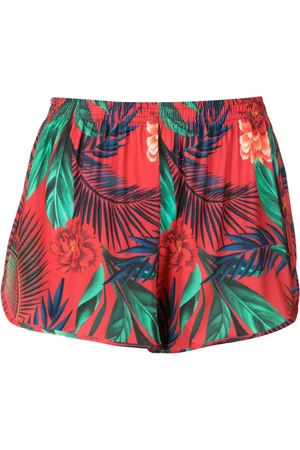 Lygia & Nanny Lee botanical-print mini shorts