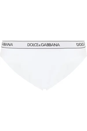 Dolce & Gabbana High-waisted logo-waistband briefs