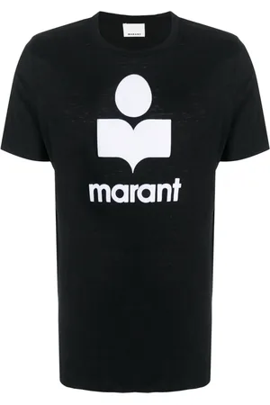 Isabel Marant Karman logo-print linen T-shirt