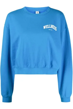 Sporty & Rich Graphic-print cropped sweatshirt