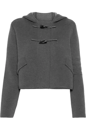 Thom Browne Hooded knitted cardigan